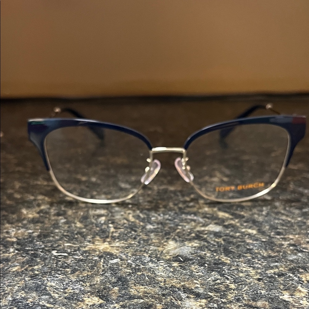 Tory Burch Navy and Gold Women's Glasses